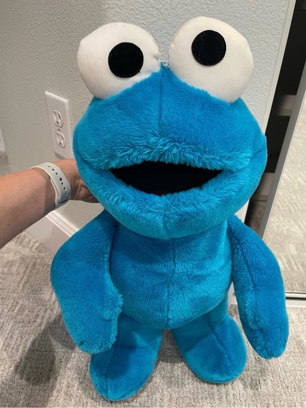 Large Sesame Street Plush Cookie Monster Stuffed toy 20”